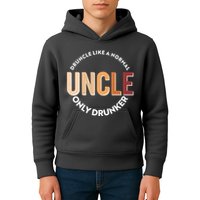 Funny Druncle Like A Normal Uncle Only Drunker Kids Hoodie