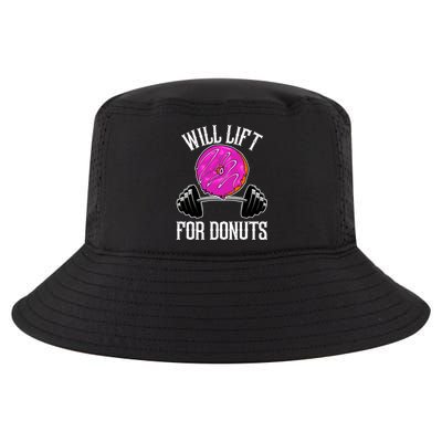 Funny Doughnut Lover Will Lift For Donuts Fitness Gym Donut Gift Cool Comfort Performance Bucket Hat