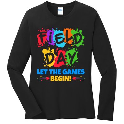 Field Day Let The Games Begin Sporty Day Ladies Long Sleeve Shirt