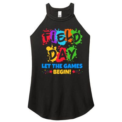 Field Day Let The Games Begin Sporty Day Women’s Perfect Tri Rocker Tank