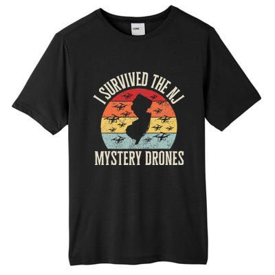 Funny Drone Lover I Survived The New Jersey Mystery Drones Tall Fusion ChromaSoft Performance T-Shirt