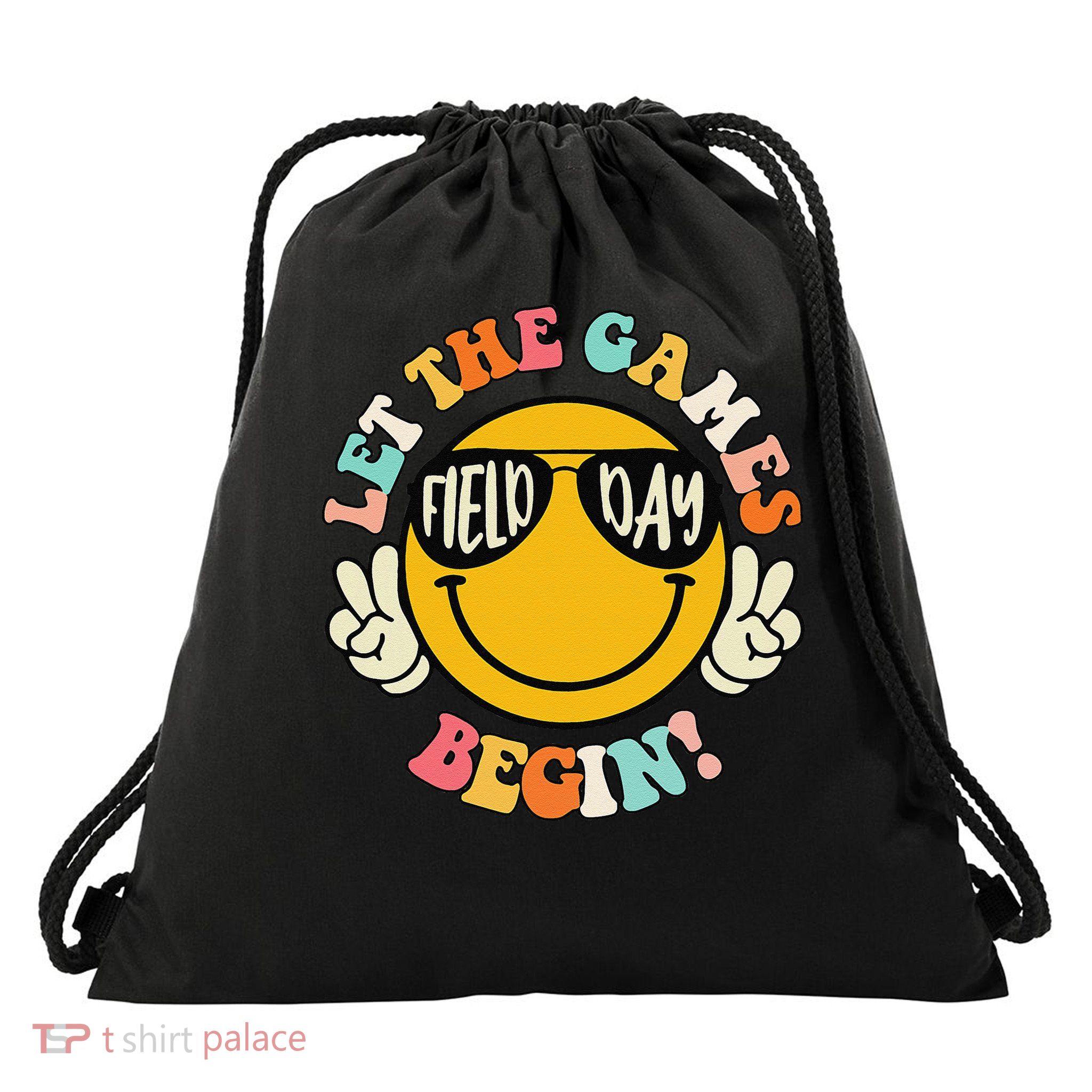 Field Day Let The Games Begin 2025 Teachers Drawstring Bag