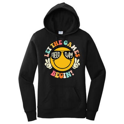 Field Day Let The Games Begin 2025 Teachers Women's Pullover Hoodie