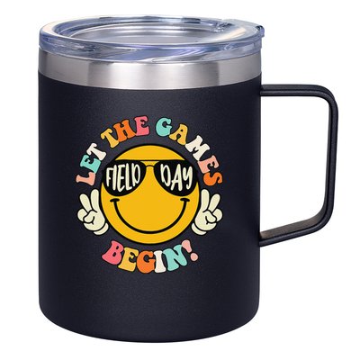 Field Day Let The Games Begin 2025 Teachers 12oz Stainless Steel Coffee Mug