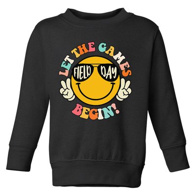 Field Day Let The Games Begin 2025 Teachers Toddler Sweatshirt