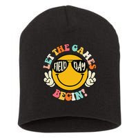 Field Day Let The Games Begin 2025 Teachers Short Acrylic Beanie