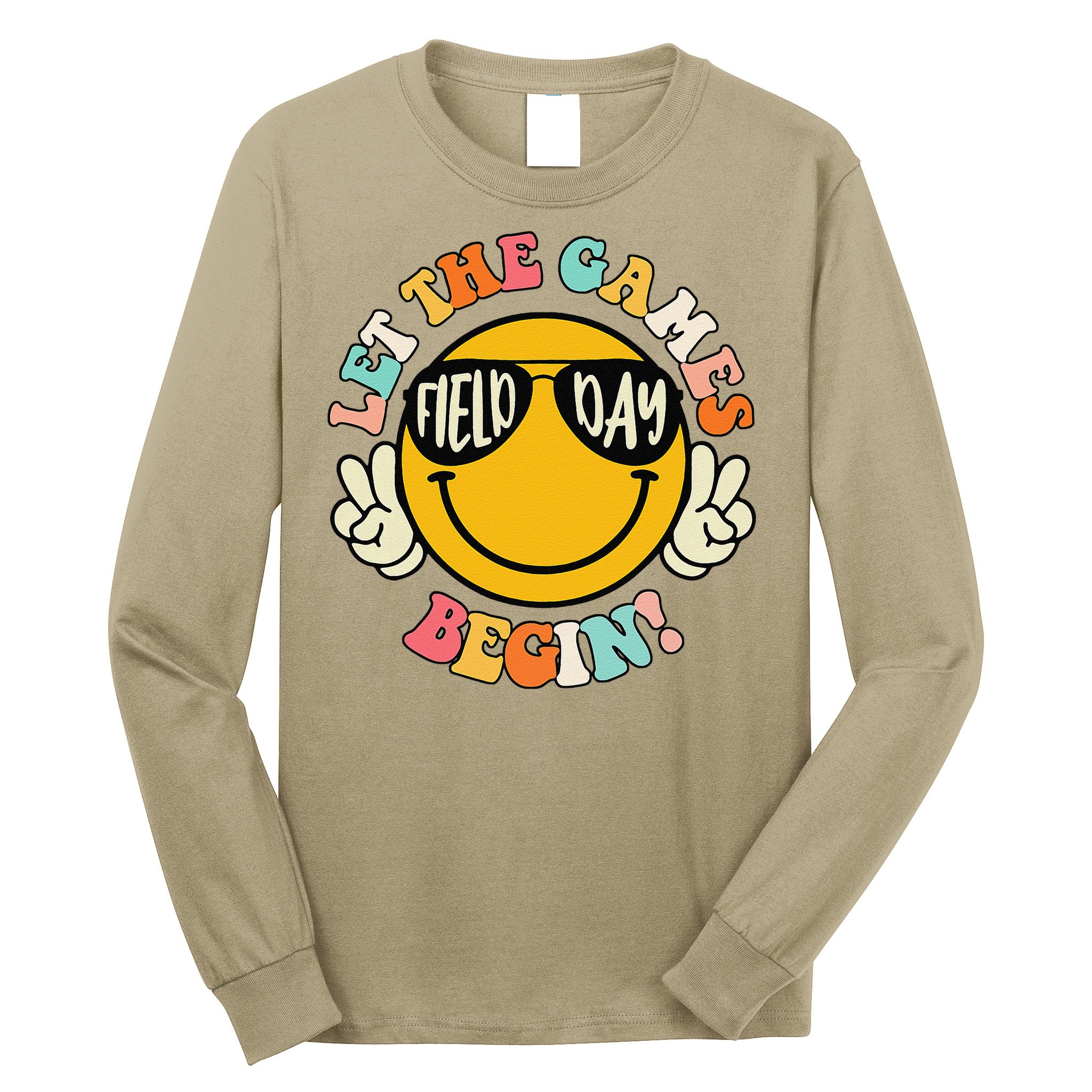 Field Day Let The Games Begin 2025 Teachers Long Sleeve Shirt