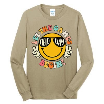 Field Day Let The Games Begin 2025 Teachers Tall Long Sleeve T-Shirt