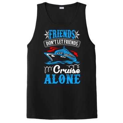 Friends Dont Let Cruise Alone Beach Summer Vacation Gift PosiCharge Competitor Tank