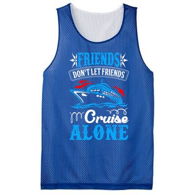 Friends Dont Let Cruise Alone Beach Summer Vacation Gift Mesh Reversible Basketball Jersey Tank