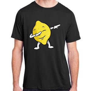 Funny Dabbing Lemon Illustration Lemonade Lover Adult ChromaSoft Performance T-Shirt