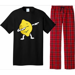 Funny Dabbing Lemon Illustration Lemonade Lover Pajama Set