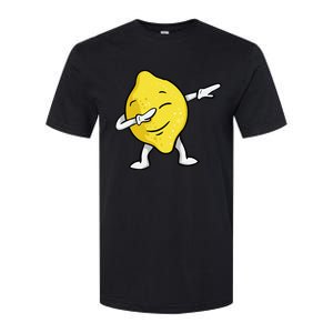 Funny Dabbing Lemon Illustration Lemonade Lover Softstyle CVC T-Shirt