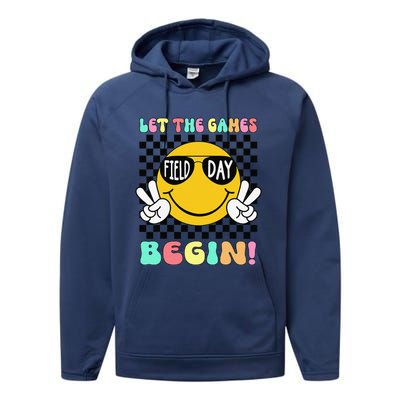 Field Day Let The Games Begin 2024 Teachers Performance Fleece Hoodie