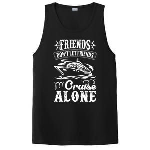 Friends Dont Let Cruise Alone Beach Summer Vacation Cute Gift PosiCharge Competitor Tank