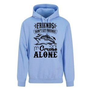 Friends Dont Let Cruise Alone Beach Summer Vacation Cute Gift Unisex Surf Hoodie