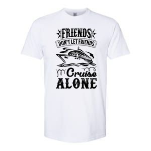 Friends Dont Let Cruise Alone Beach Summer Vacation Cute Gift Softstyle CVC T-Shirt