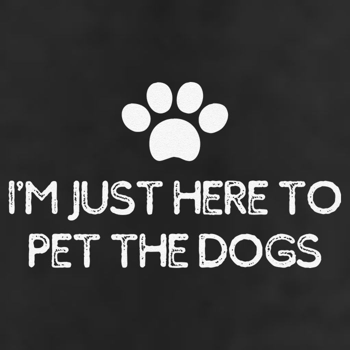 Funny Dog Lover I'm Just Here To Pet The Dogs Humorous 25L Jumbo Tote