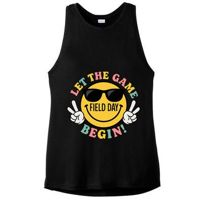 Field Day Let The Games Begin Ladies PosiCharge Tri-Blend Wicking Tank