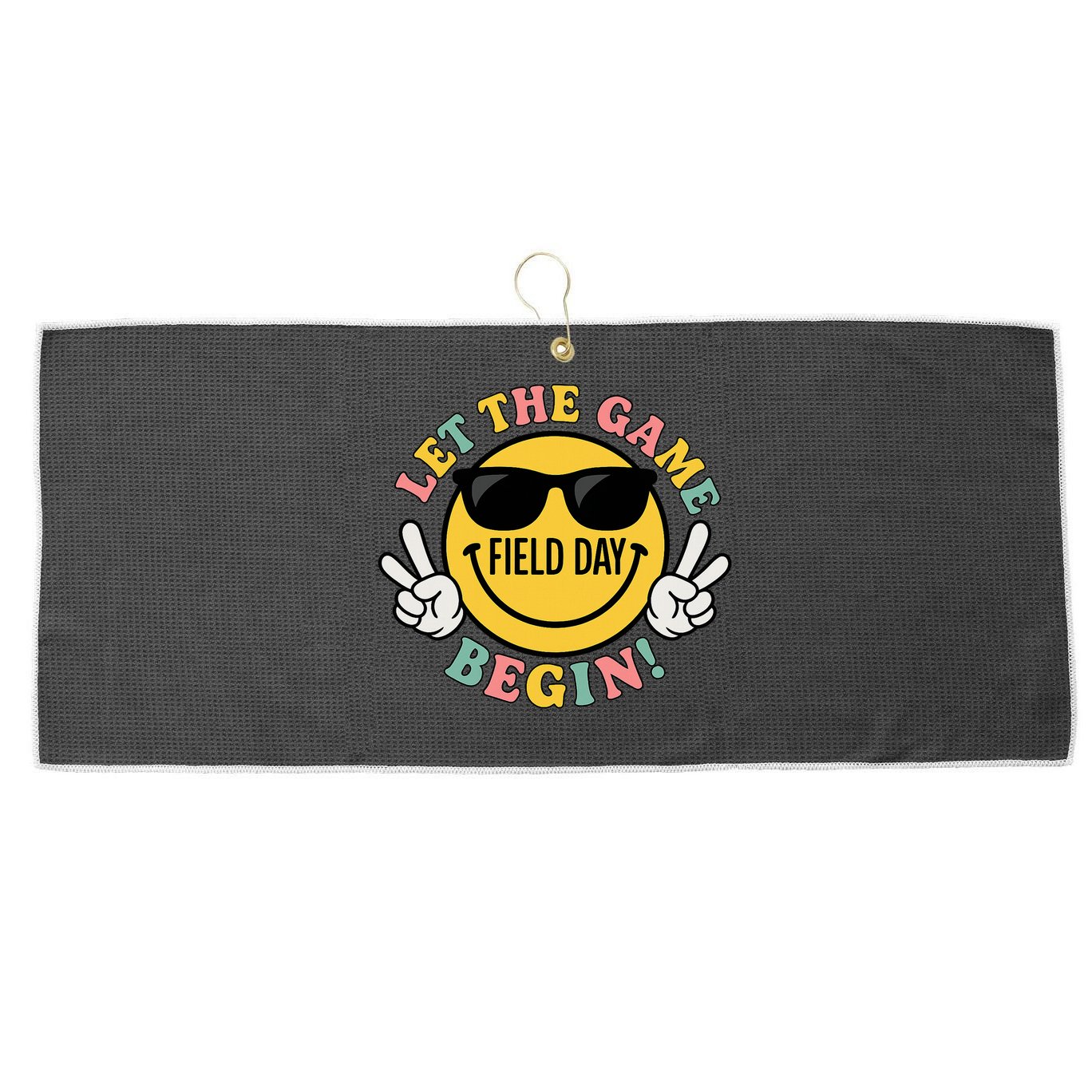 Field Day Let The Games Begin Large Microfiber Waffle Golf Towel