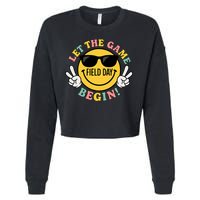 Field Day Let The Games Begin Cropped Pullover Crew