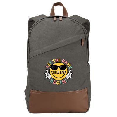 Field Day Let The Games Begin Cotton Canvas Backpack