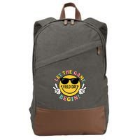 Field Day Let The Games Begin Cotton Canvas Backpack