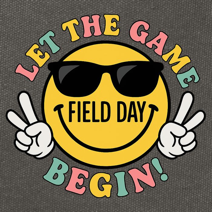 Field Day Let The Games Begin Cotton Canvas Backpack