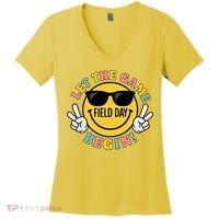 Field Day Let The Games Begin Women's V-Neck T-Shirt