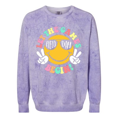 Field Day Let The Games Begin Colorblast Crewneck Sweatshirt