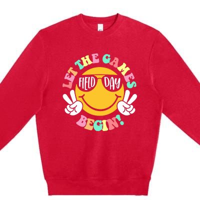 Field Day Let The Games Begin Premium Crewneck Sweatshirt