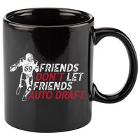 Friends Don't Let Friends Auto Draft Fantasy Football 11oz C Handle Ceramic Mug