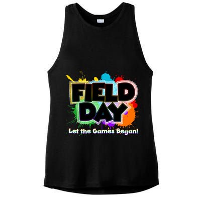 Field Day Let The Game Begin Ladies PosiCharge Tri-Blend Wicking Tank