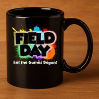 Field Day Let The Game Begin 11oz C Handle Ceramic Mug