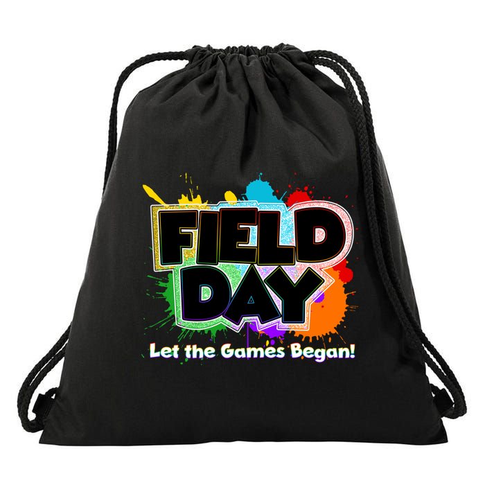 Field Day Let The Game Begin Drawstring Bag