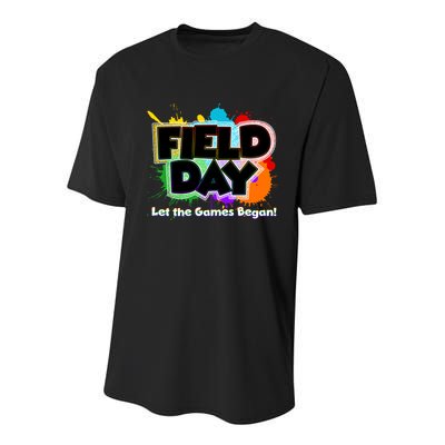 Field Day Let The Game Begin Youth Performance Sprint T-Shirt