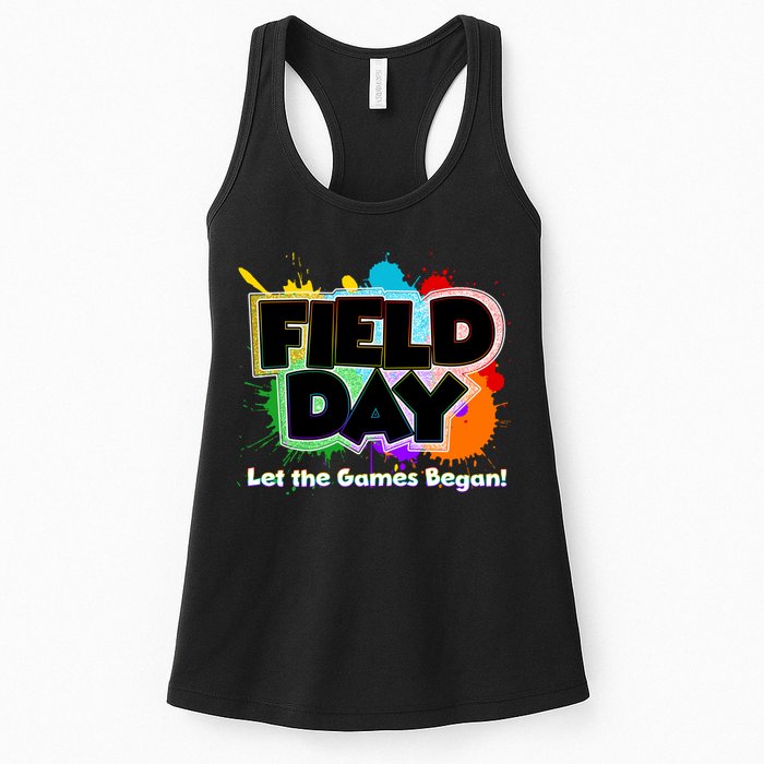 Field Day Let The Game Begin Womens Tank Top