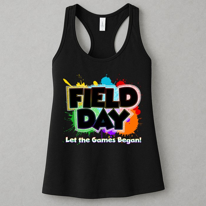 Field Day Let The Game Begin Womens Tank Top