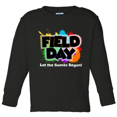 Field Day Let The Game Begin Toddler Long Sleeve Shirt
