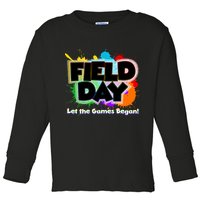 Field Day Let The Game Begin Toddler Long Sleeve Shirt