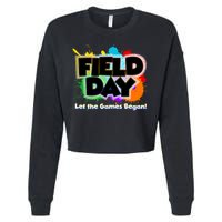 Field Day Let The Game Begin Cropped Pullover Crew