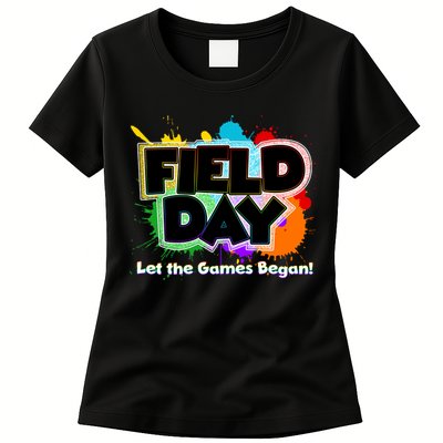 Field Day Let The Game Begin Womens T-Shirt