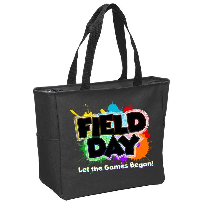 Field Day Let The Game Begin Zip Tote Bag