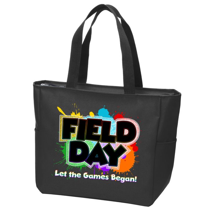 Field Day Let The Game Begin Zip Tote Bag