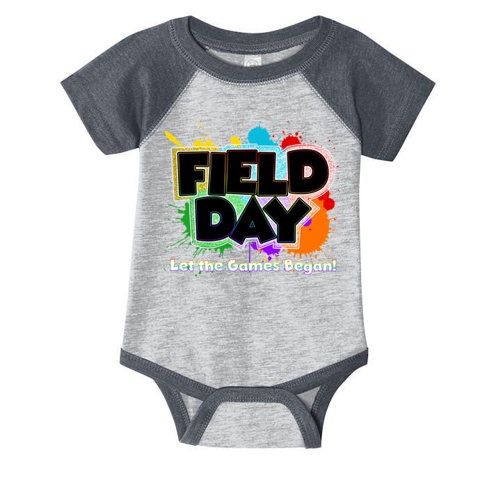 Field Day Let The Game Begin Infant Baby Jersey Bodysuit