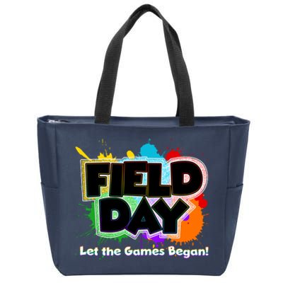 Field Day Let The Game Begin Zip Tote Bag