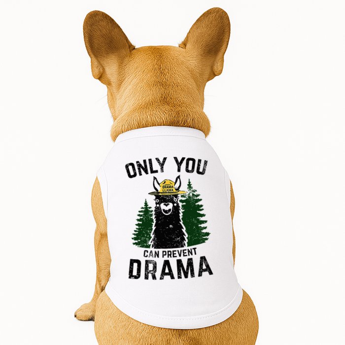 Funny Drama Llama Only You Can Prevent Drama Sarcastic Lover Doggie Tank