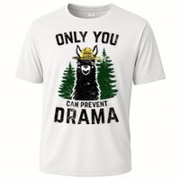 Funny Drama Llama Only You Can Prevent Drama Sarcastic Lover Cooling Performance Crew T-Shirt