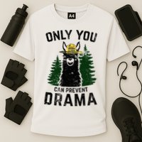 Funny Drama Llama Only You Can Prevent Drama Sarcastic Lover Cooling Performance Crew T-Shirt