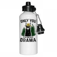 Funny Drama Llama Only You Can Prevent Drama Sarcastic Lover Aluminum Water Bottle